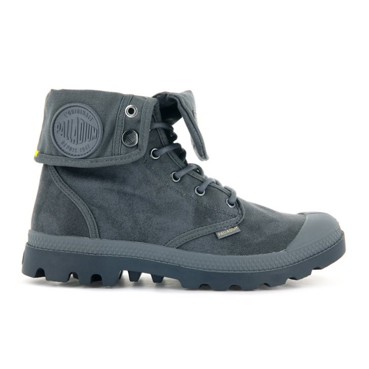 Dámské Boty Palladium Pampa Baggy WAX Tmavě Šedé | CZ BJF-57V